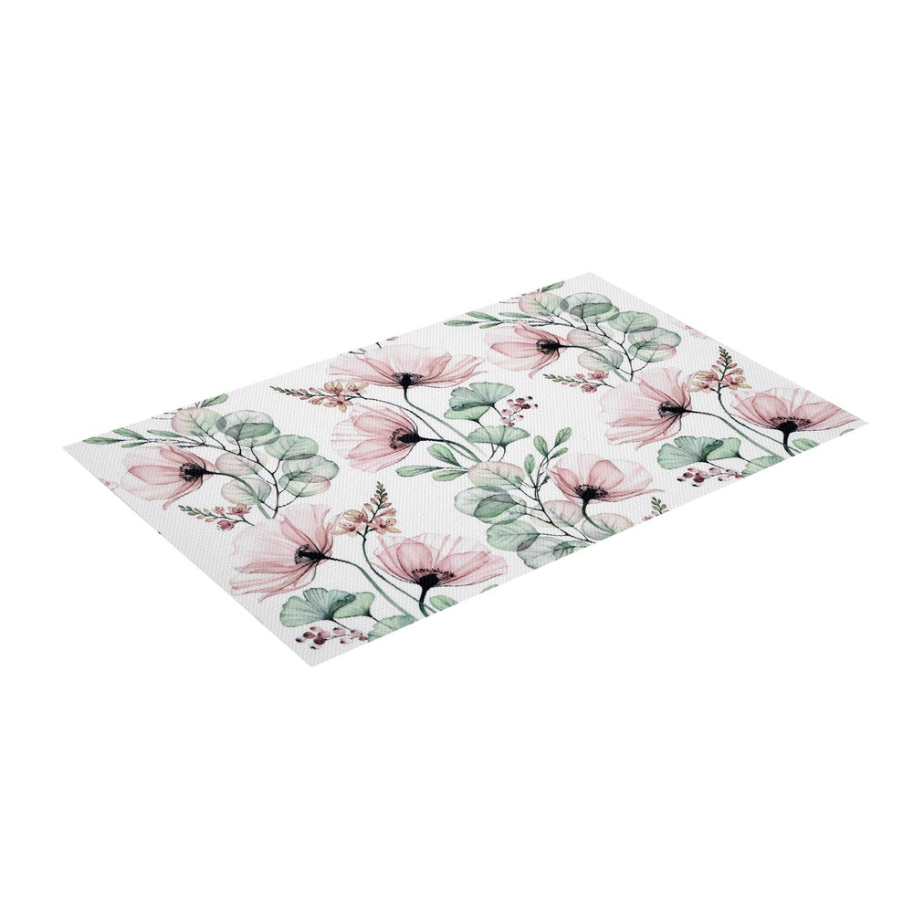 Floral PVC Placemat Set of 4- Pink