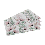 Floral PVC Placemat Set of 4- Pink