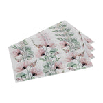 Floral PVC Placemat Set of 4- Pink