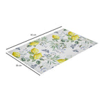 Lemon PVC Placemat Set of 4- Yellow