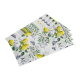 Lemon PVC Placemat Set of 4- Yellow