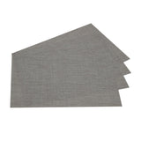 Solid PVC Placemat Set of 4- Beige