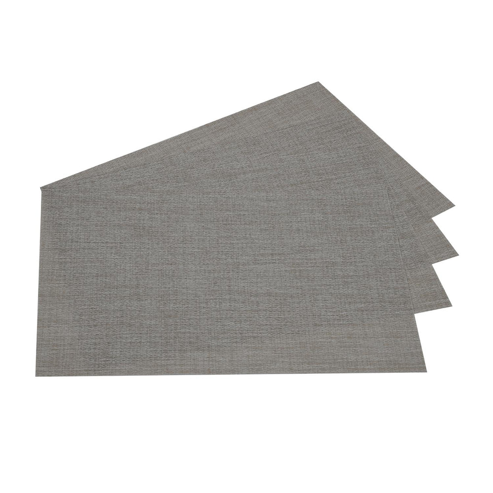 Solid PVC Placemat Set of 4- Beige