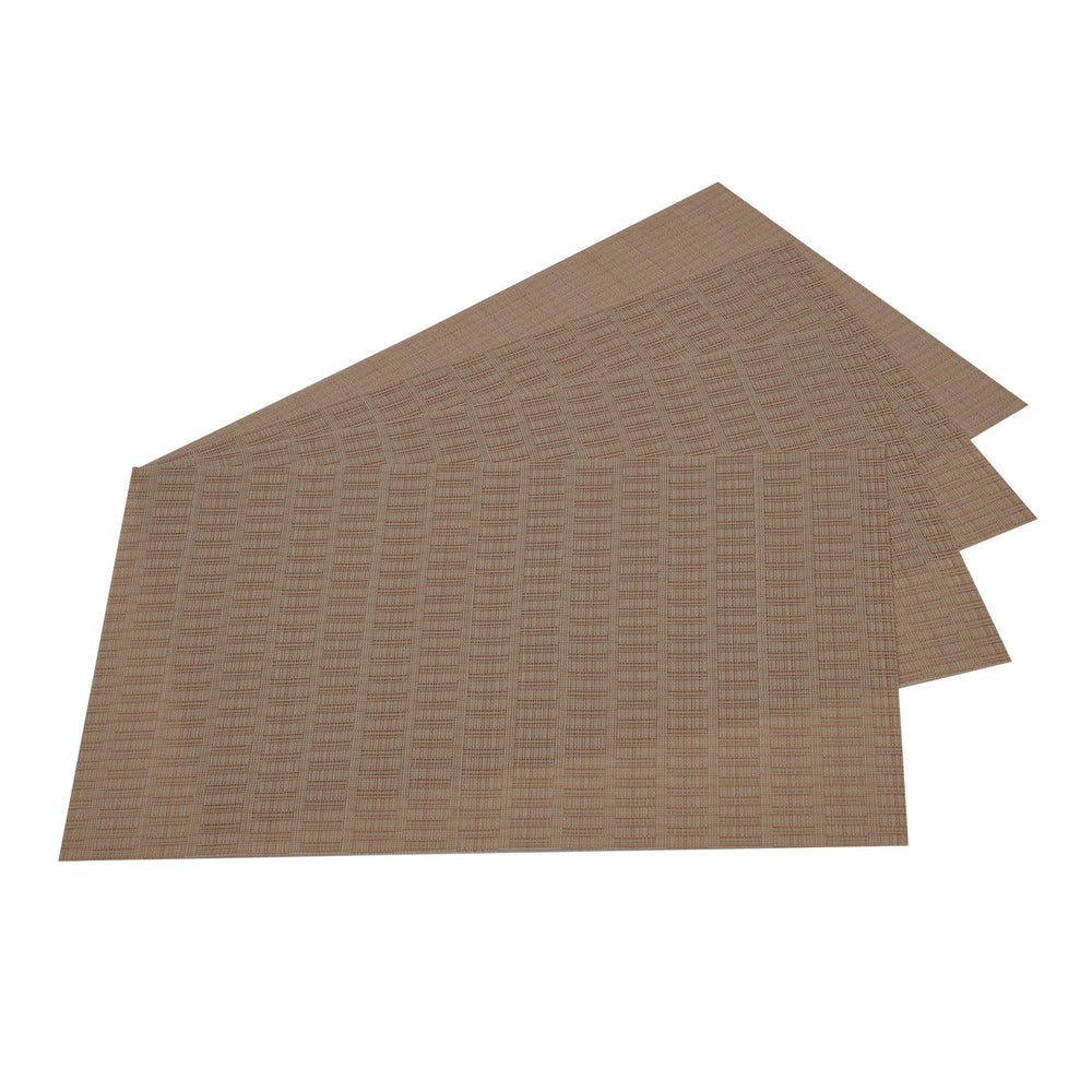 Solid PVC Placemat Set of 4- Beige