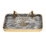 Metal Tissue Holder with Clip- Black & Gold
