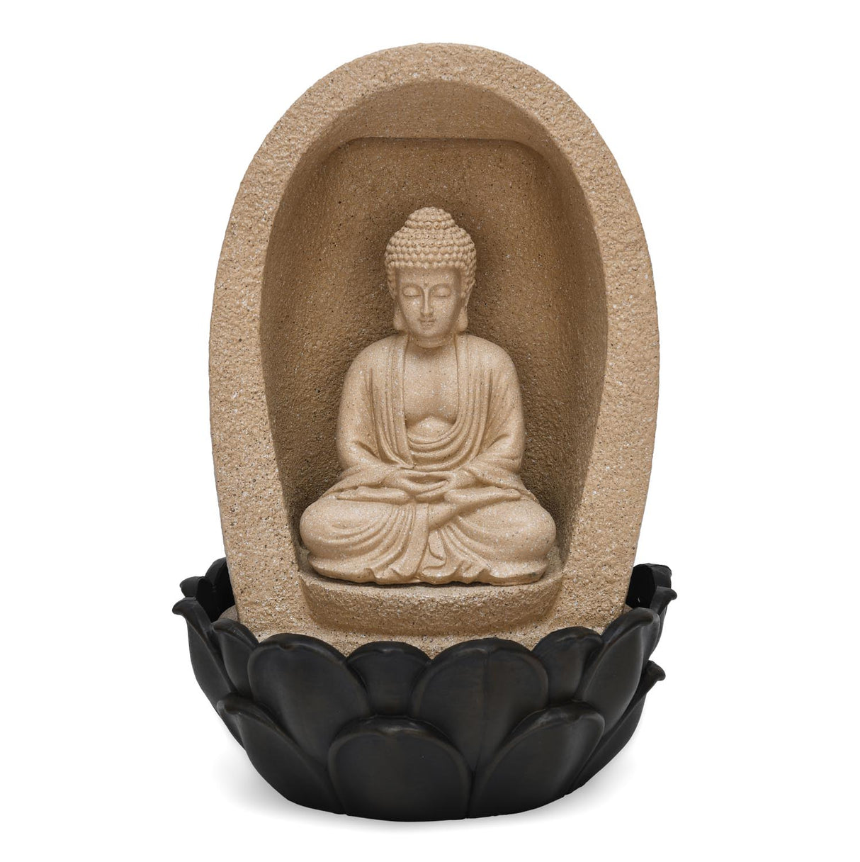 Meditating Buddha Wanter Fountain- Sand