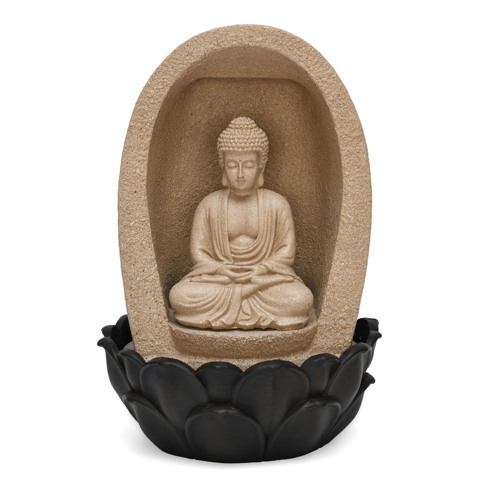 Meditating Buddha Wanter Fountain- Sand