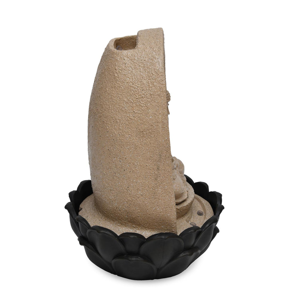 Meditating Buddha Wanter Fountain- Sand