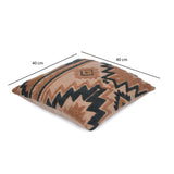 Nature Motif Embroidered 16" x 16" Cushion Cover- Multicolor