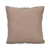 Nature Motif Embroidered 16" x 16" Cushion Cover- Multicolor