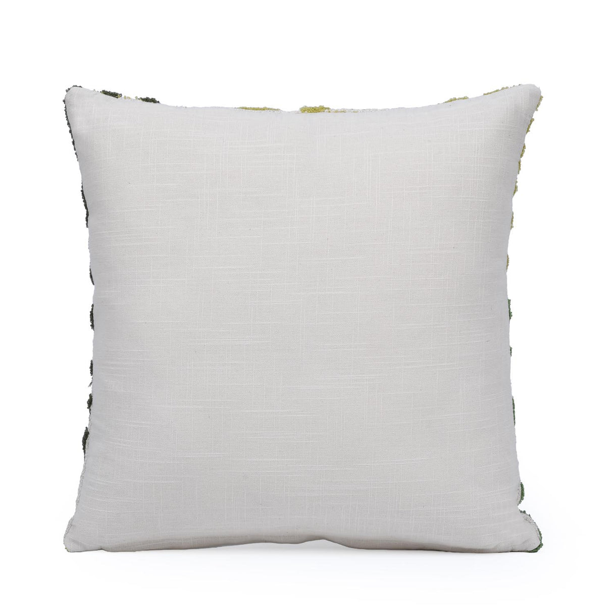 Botanical Embroidered 16" x 16" Cushion Cover- Green
