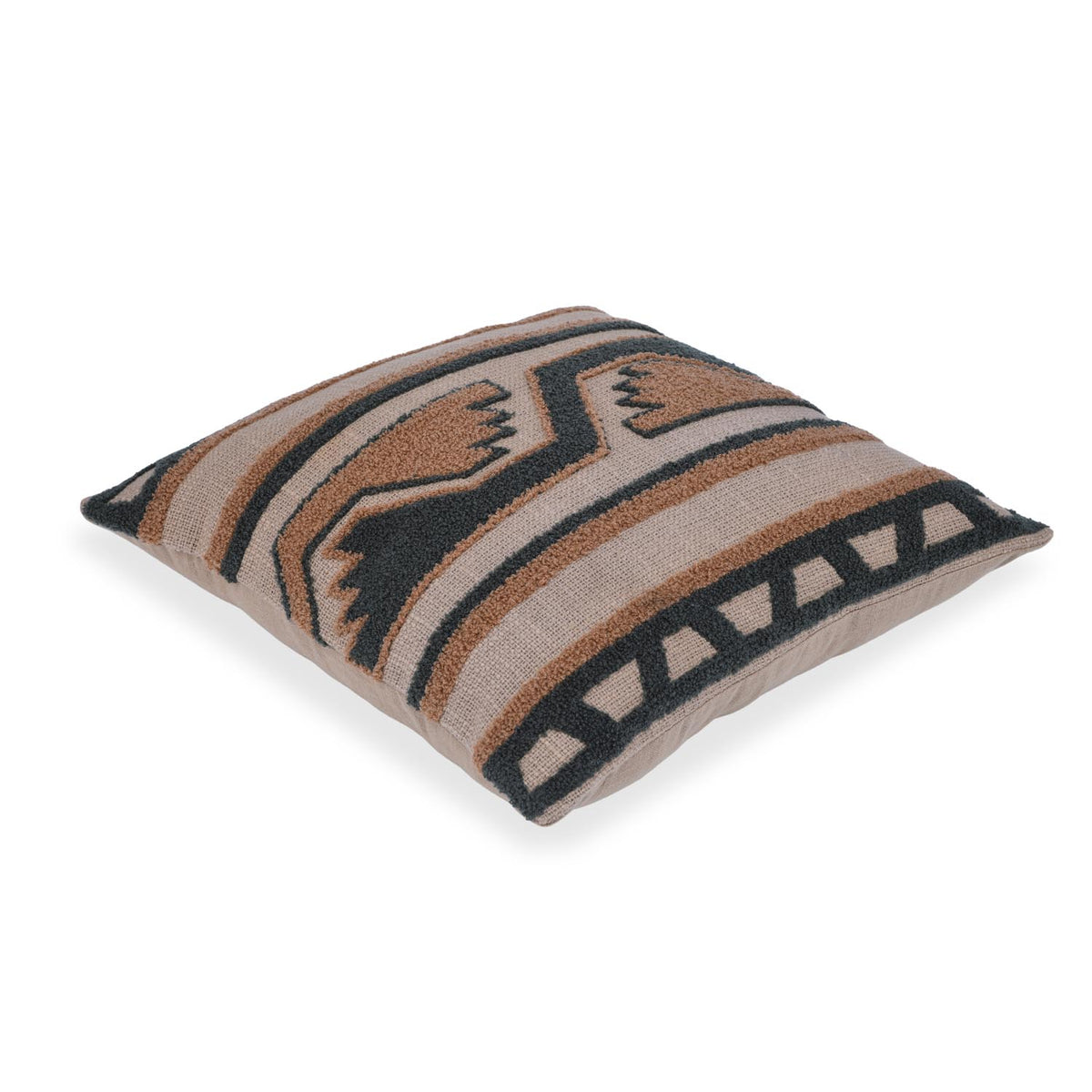 Natural Accent Embroidered 16" x 16" Cushion Cover- Multicolor