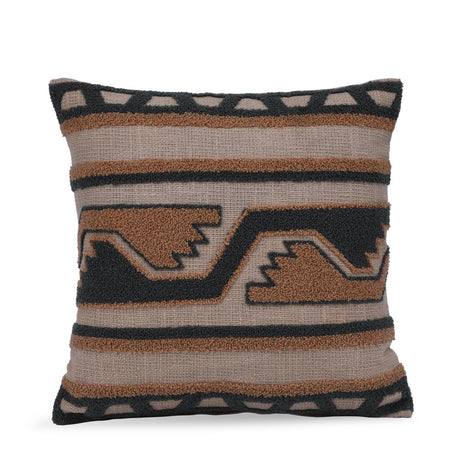 Natural Accent Embroidered 16" x 16" Cushion Cover- Multicolor