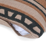 Natural Accent Embroidered 16" x 16" Cushion Cover- Multicolor