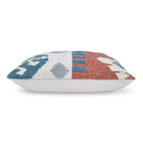 Rustic Bloom Embroidered 16" x 16" Cushion Cover- Multicolor