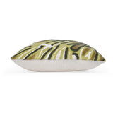 Leaf Radiance Embroidered 16" x 16" Cushion Cover- Green