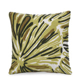 Leaf Radiance Embroidered 16" x 16" Cushion Cover- Green