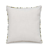 Leaf Radiance Embroidered 16" x 16" Cushion Cover- Green