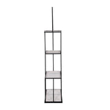 Modern Arch Metal Planter Stand- Ivory & Black