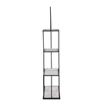 Modern Arch Metal Planter Stand- Ivory & Black