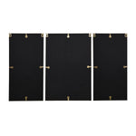 Buddha and Lotus Wall Art Set of 3 - Gold and Brown
