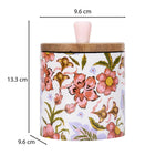 Medium Round Wooden Cannister- Pink