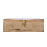 Wooden Masala Box With Stainless Steel Bowls- Yellow