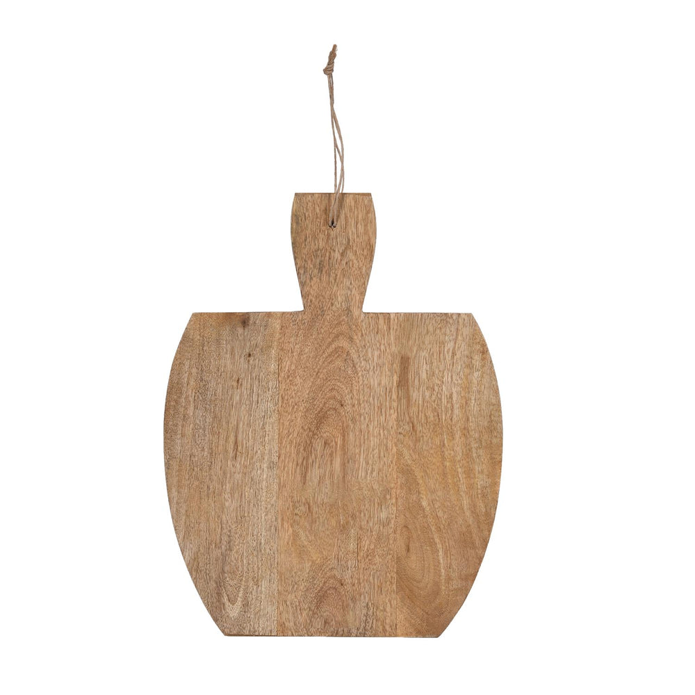 Wooden Cheese Board With Handle- Yellow