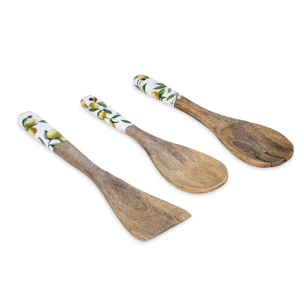 Wooden Spatula Set of 3- Yellow