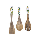 Wooden Spatula Set of 3- Yellow