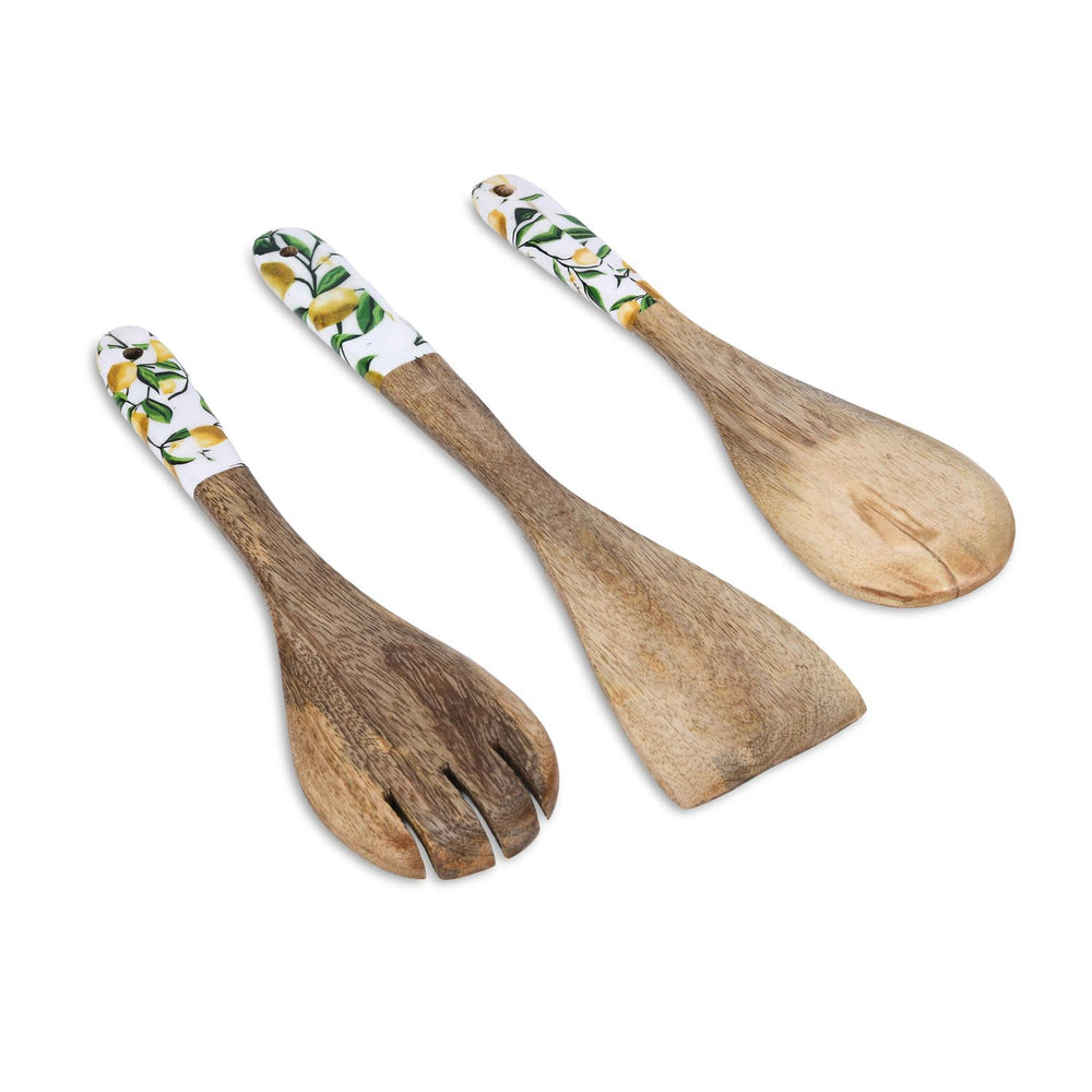 Wooden Spatula Set of 3- Yellow