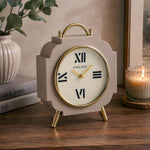 Classic Moroccan Table Clock- Taupe