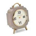 Classic Moroccan Table Clock- Taupe