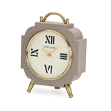 Classic Moroccan Table Clock- Taupe
