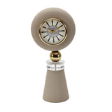 Round Table Clock with Stand- Taupe