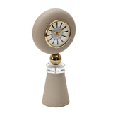 Round Table Clock with Stand- Taupe