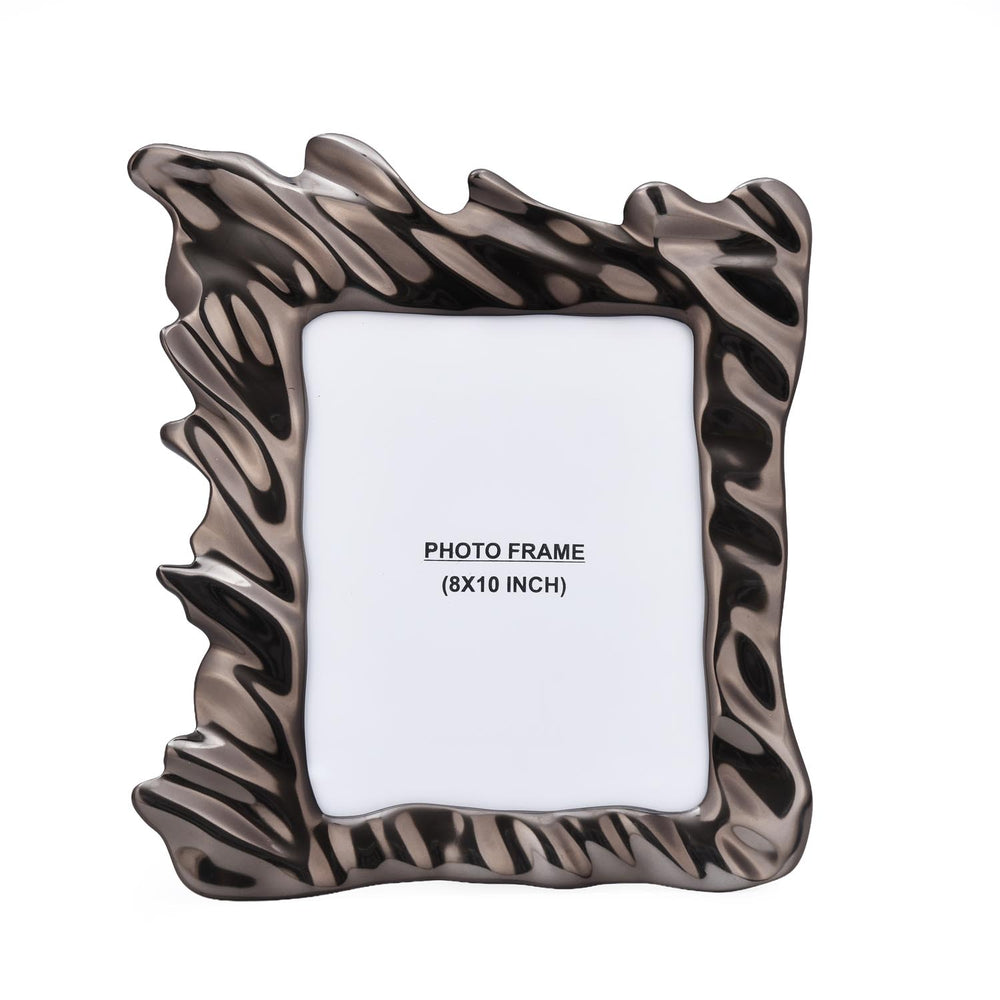 Hamatite Wave Photo Frame- Grey