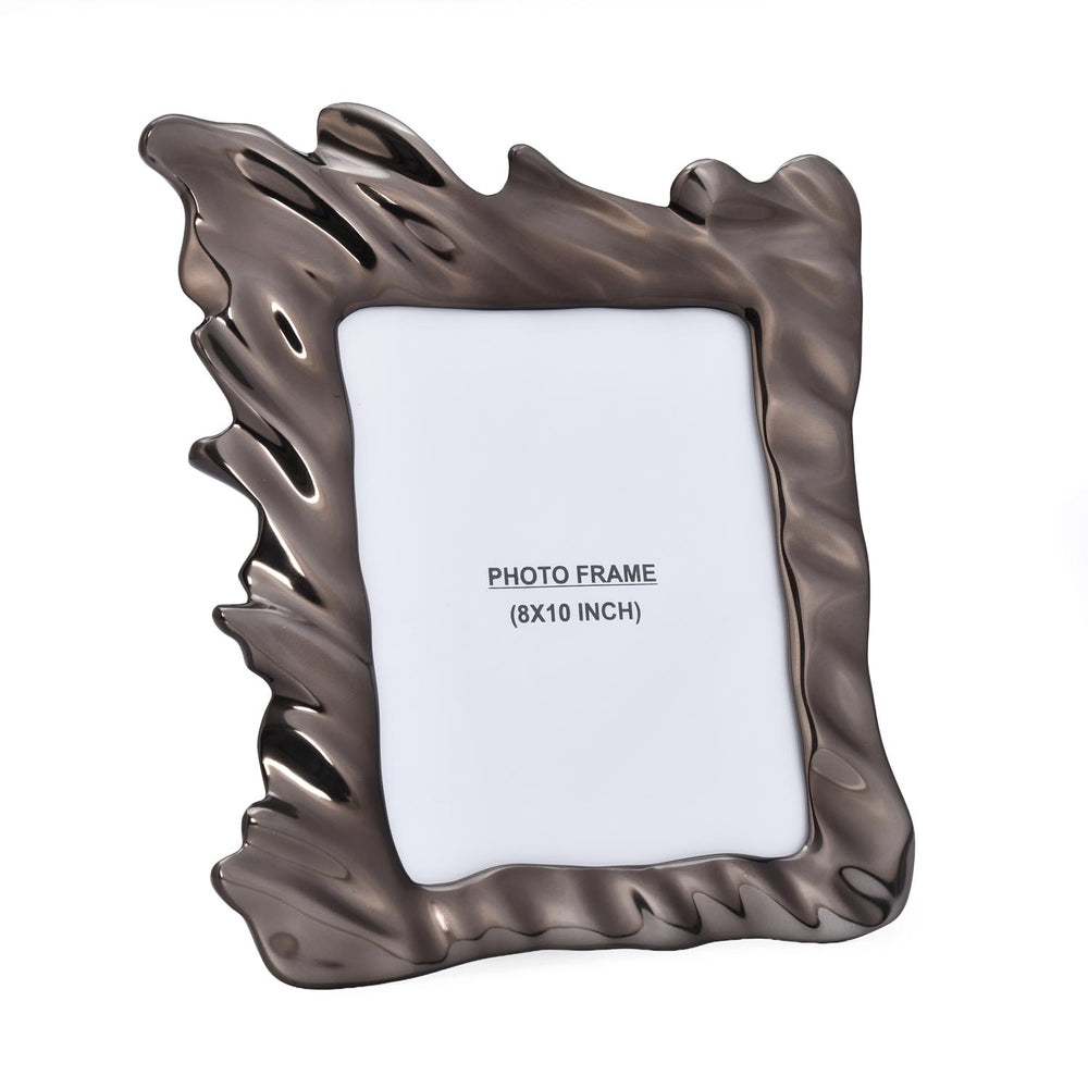 Hamatite Wave Photo Frame- Grey