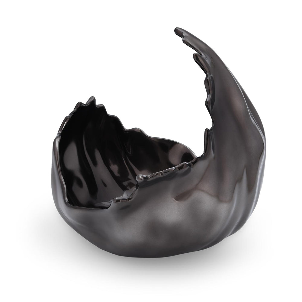 Hamatite Wave Aluminum Bowl- Grey