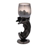 Tidal Splash Large Candle Holder- Grey