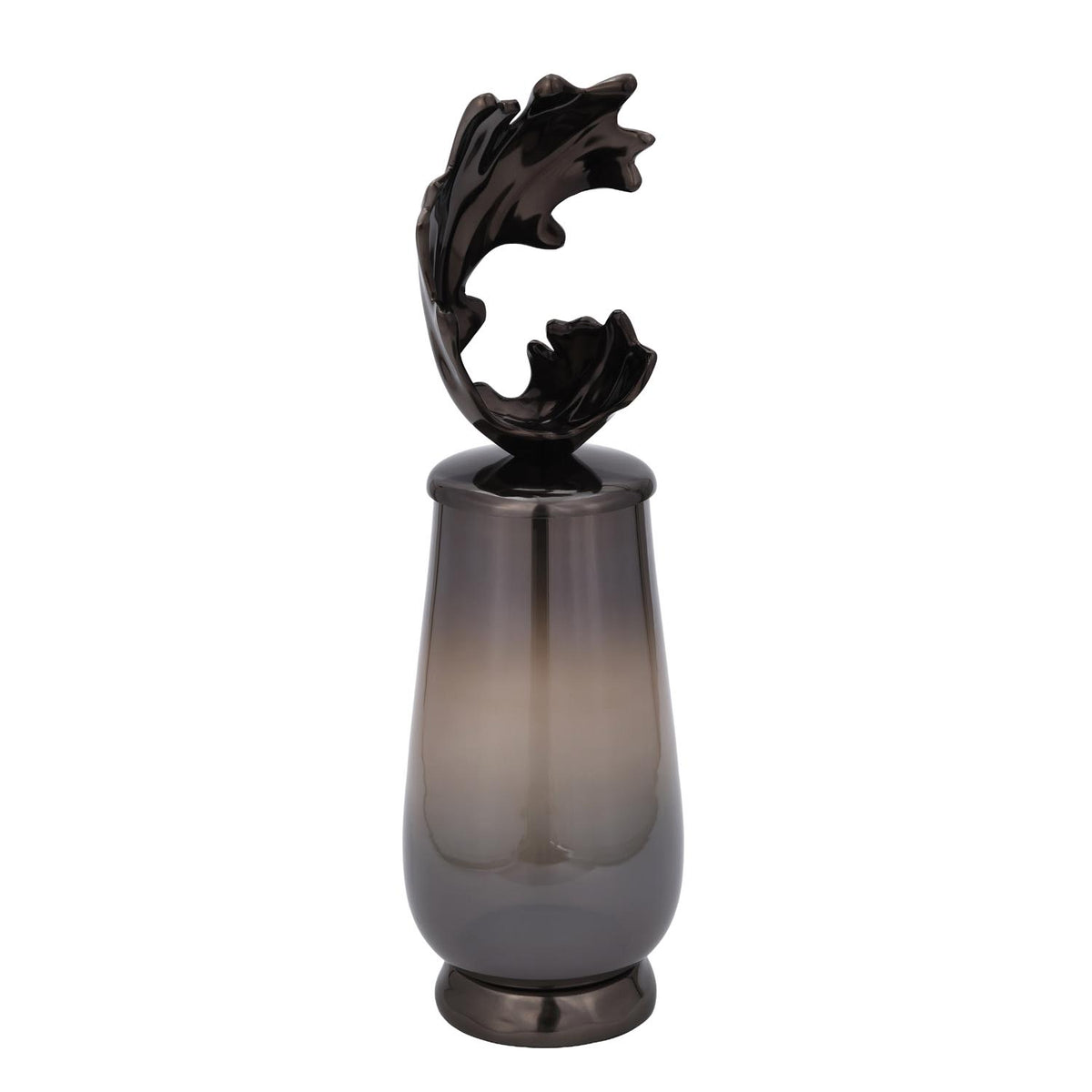 Decorative Hamatite Twig Small Vase- Grey