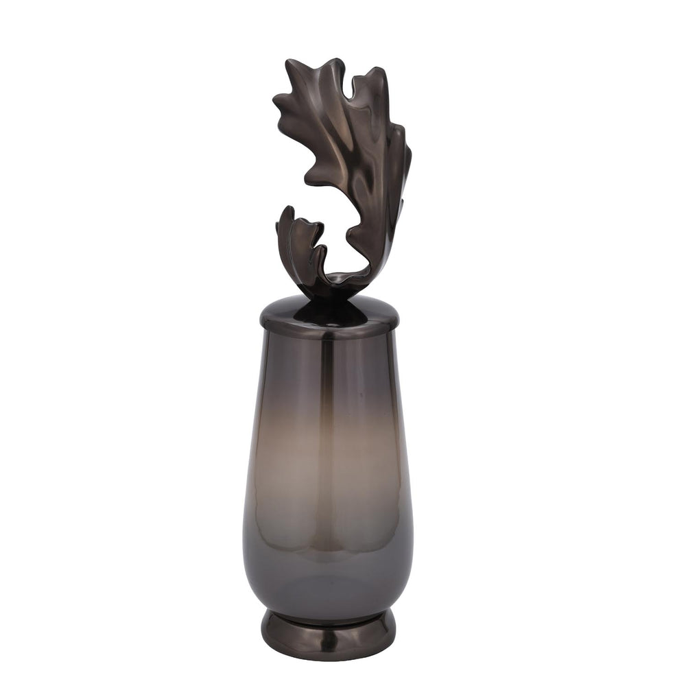 Decorative Hamatite Twig Small Vase- Grey