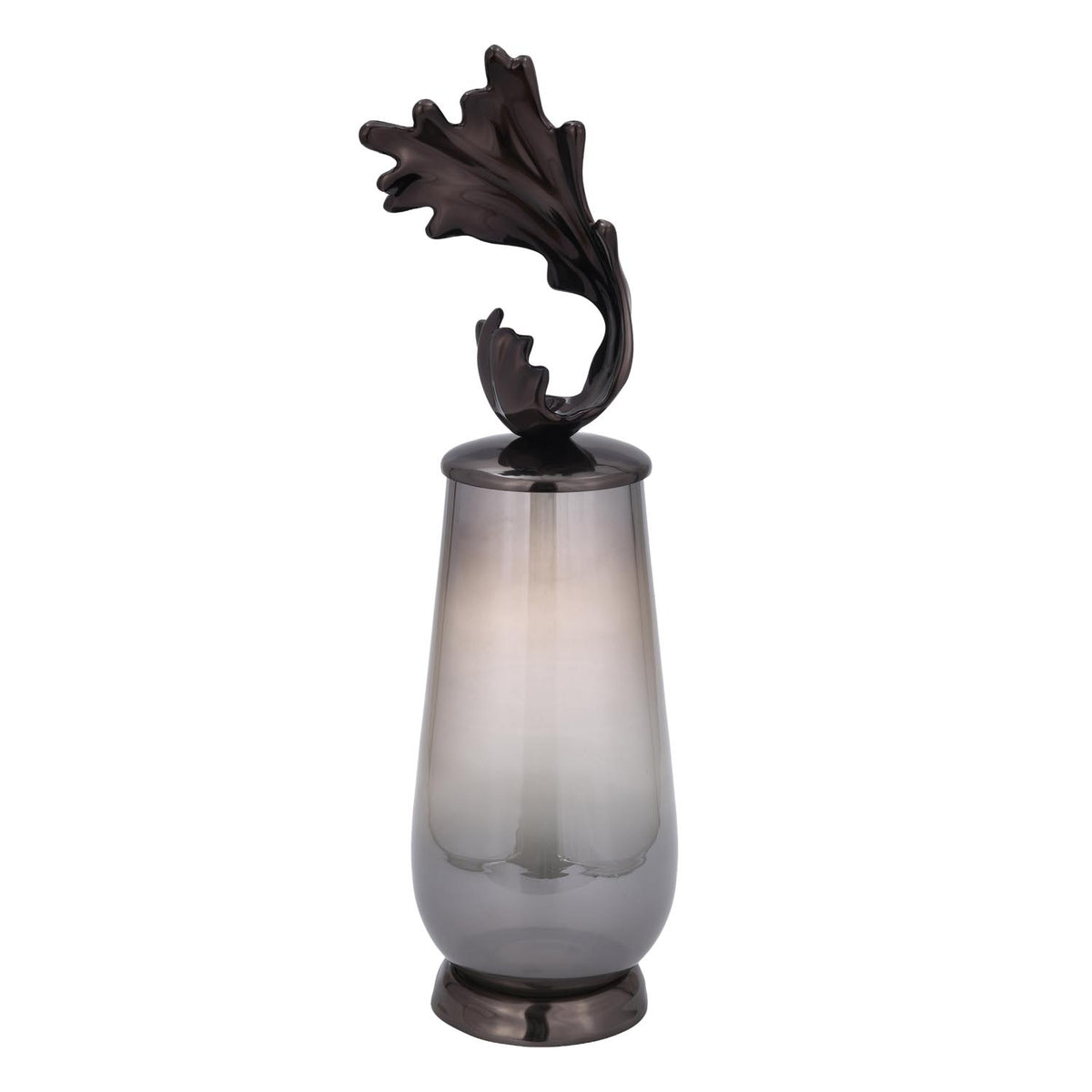 Decorative Hamatite Twig Large Vase- Grey