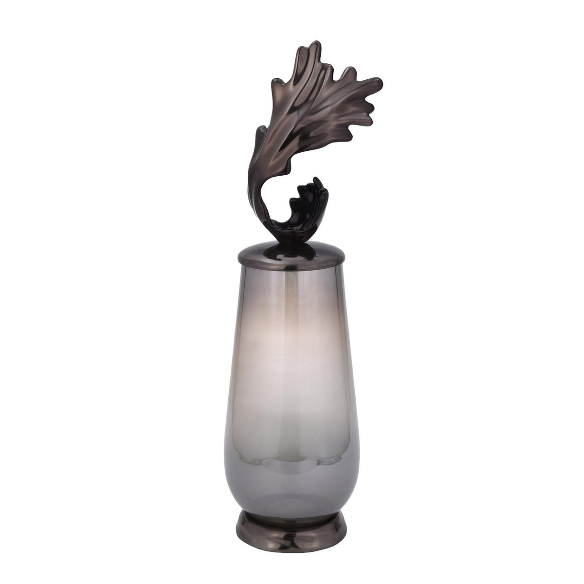 Decorative Hamatite Twig Large Vase- Grey
