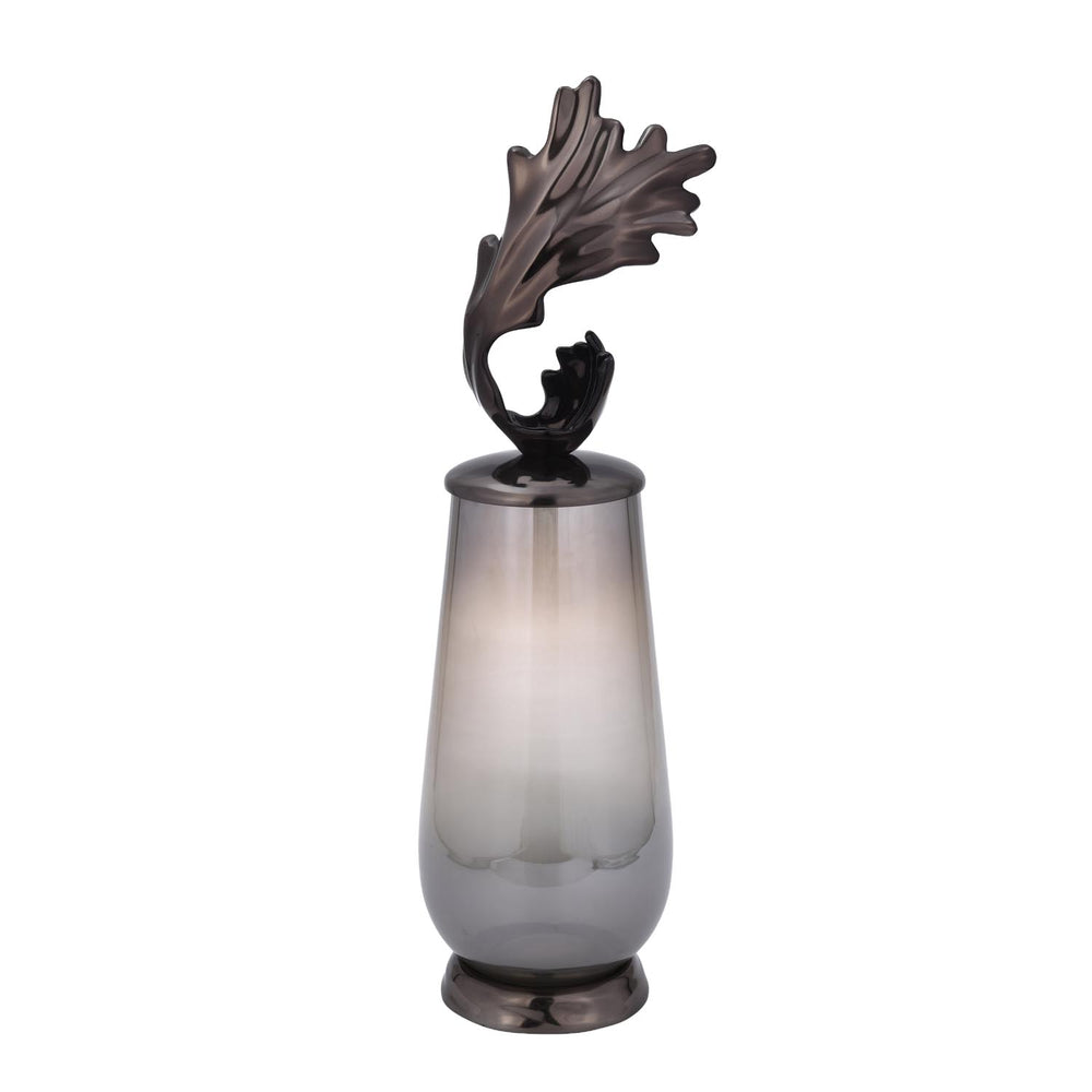 Decorative Hamatite Twig Large Vase- Grey