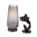 Decorative Hamatite Twig Large Vase- Grey