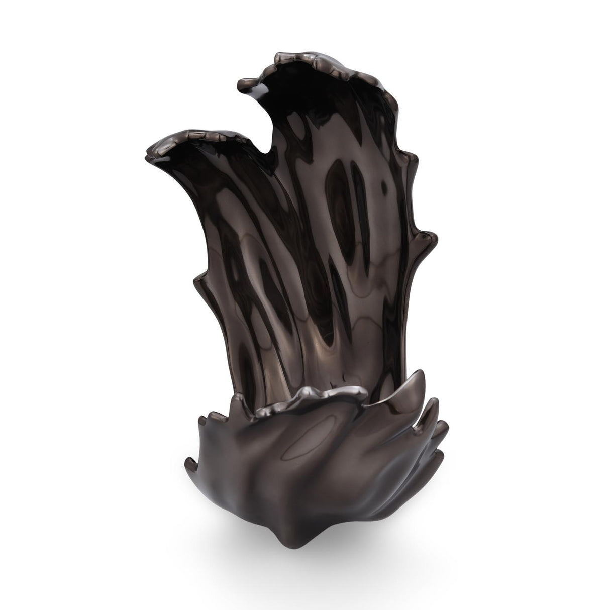 Decorative Hamatite Wave Sculpture Showpiece- Grey