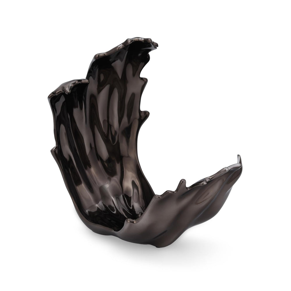Decorative Hamatite Wave Sculpture Showpiece- Grey
