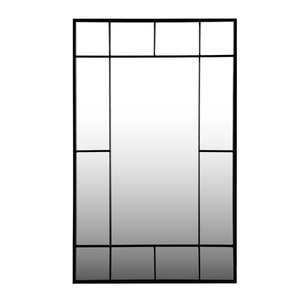 Minimal Grid Wall Mirror- Black