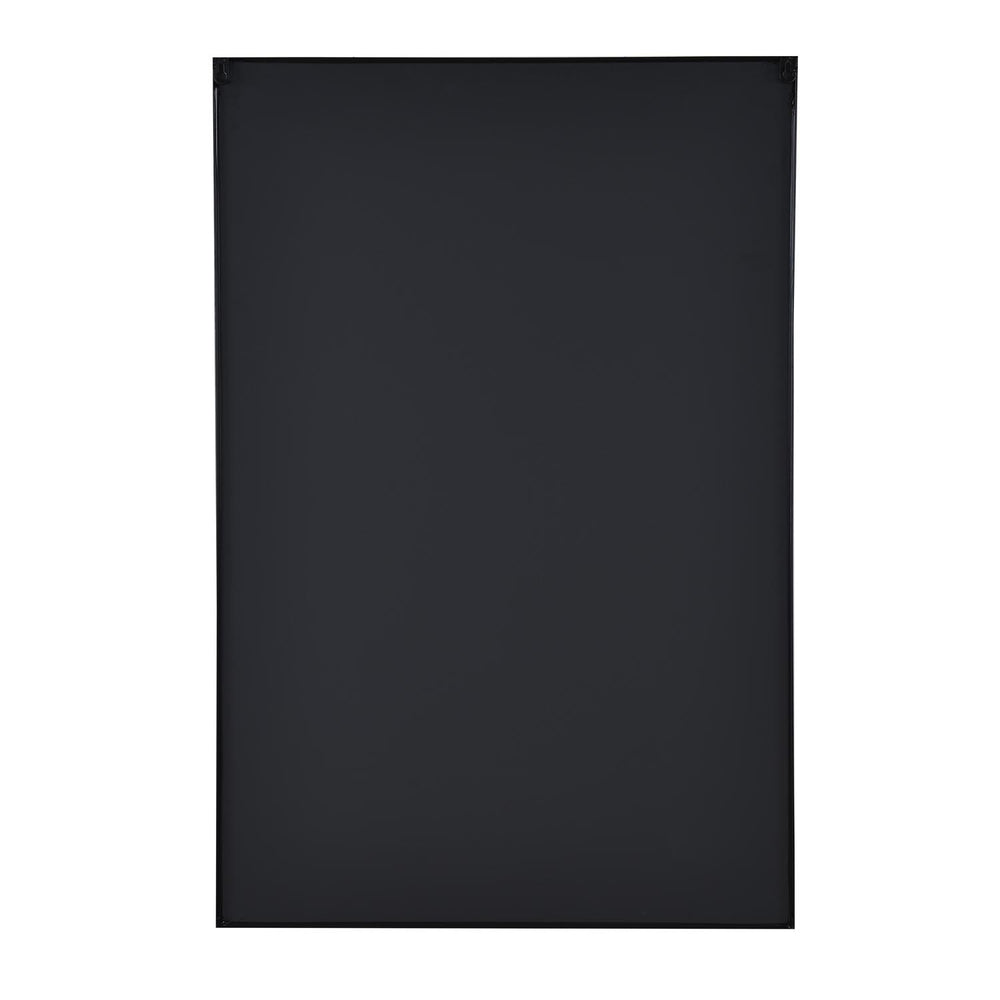 Window Pane Wall Mirror- Black